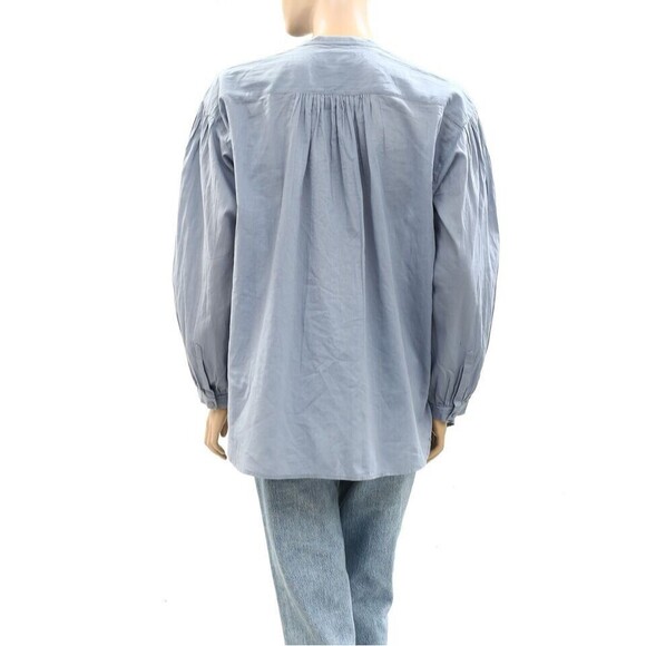 Nili Lotan Neville Tunic Shirt Top Cotton Long Sleeve Oversized Formal M 285749 - Picture 9 of 10